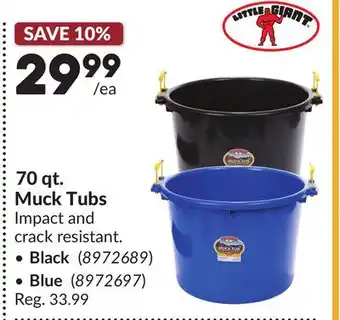Princess Auto 70 qt. Muck Tubs offer