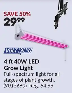 Princess Auto 4 ft40W LED Grow Light offer