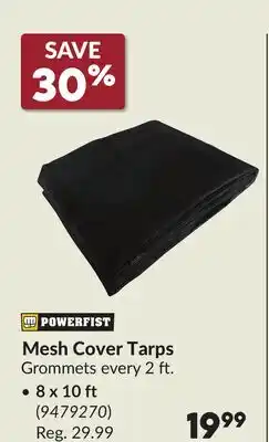 Princess Auto POWERFIST Mesh Cover Tarps 8 x 10 ft offer