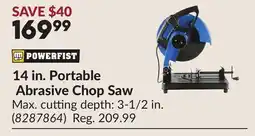Princess Auto 14 in. Portable Abrasive Chop Saw offer