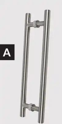 Princess Auto Stainless-Steel Glass Door Pulls Straight offer