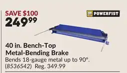 Princess Auto 40 in. Bench-Top Metal-Bending Brake offer