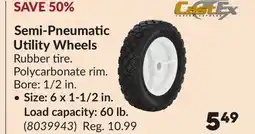 Princess Auto Semi-Pneumatic Utility Wheels Size: 6 x 1-1/2 in. Load capacity: 60 lb offer