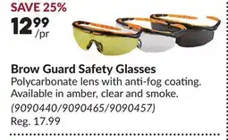 Princess Auto Brow Guard Safety Glasses offer