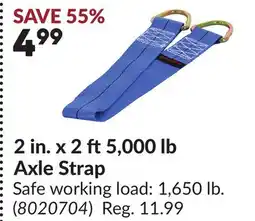 Princess Auto 2 in. x 2 ft5,000 lb Axle Strap offer