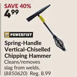 Princess Auto Spring-Handle Vertical-Chiselled Chipping Hammer offer