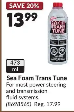 Princess Auto Sea Foam Trans Tune offer