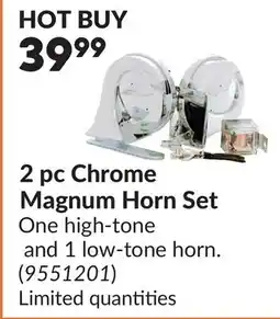 Princess Auto 2 pc Chrome Magnum Horn Set offer