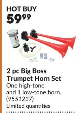 Princess Auto 2 pc Big Boss Trumpet Horn Set offer