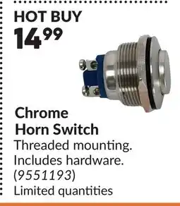 Princess Auto Chrome Horn Switch offer