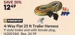 Princess Auto 4-Way Flat 25 ftTrailer Harness offer