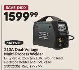 Princess Auto 210A Dual-Voltage Multi-Process Welder offer