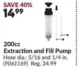 Princess Auto 200cc Extraction and Fill Pump offer