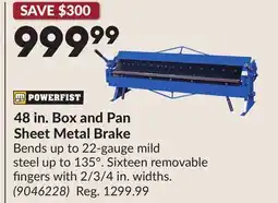 Princess Auto 48 in. Box and Pan Sheet Metal Brake offer