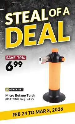 Princess Auto Micro Butane Torch offer