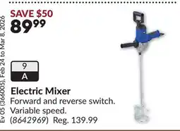 Princess Auto Electric Mixer offer