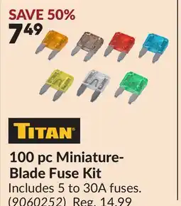 Princess Auto 100 pc Miniature- Blade Fuse Kit offer