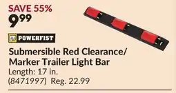 Princess Auto Submersible Red Clearance/ Marker Trailer Light Bar offer