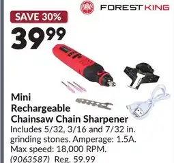 Princess Auto Mini Rechargeable Chainsaw Chain Sharpener offer