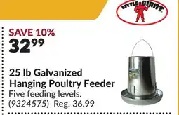 Princess Auto 25 lb Galvanized Hanging Poultry Feeder offer