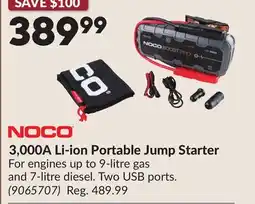 Princess Auto 3,000A Li-ion Portable Jump Starter offer
