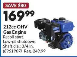 Princess Auto 212cc OHV Gas Engine offer