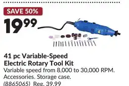 Princess Auto 41 pc Variable-Speed Electric Rotary Tool Kit offer