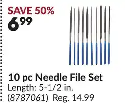 Princess Auto 10 pc Needle File Set offer