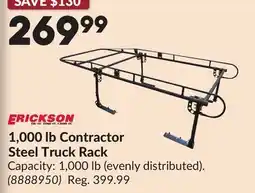 Princess Auto 1,000 lb Contractor Steel Truck Rack offer