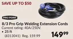 Princess Auto 25 ft 8/3 Pro Grip Welding Extension Cords offer