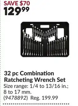 Princess Auto 32 pc Combination Ratcheting Wrench Set offer