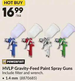Princess Auto HVLP Gravity-Feed Paint Spray Guns offer