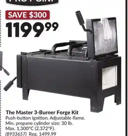Princess Auto The Master 3-Burner Forge Kit offer