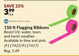 Princess Auto 150 ft Flagging Ribbons offer