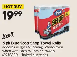 Princess Auto 6 pk Blue ScottShop Towel Rolls offer