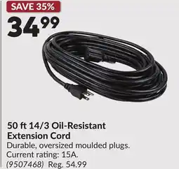 Princess Auto 50 ft14/3 Oil-Resistant Extension Cord offer