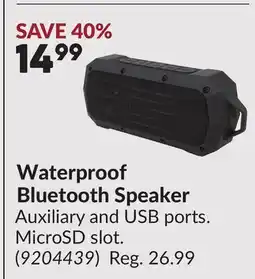 Princess Auto Waterproof Bluetooth Speaker offer