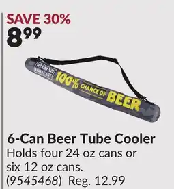 Princess Auto 6-Can Beer Tube Cooler offer