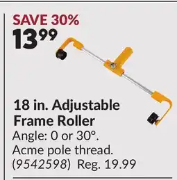 Princess Auto 18 in. Adjustable Frame Roller offer