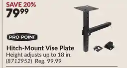 Princess Auto Hitch-Mount Vise Plate offer