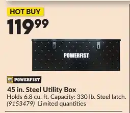 Princess Auto 45 in. Steel Utility Box offer