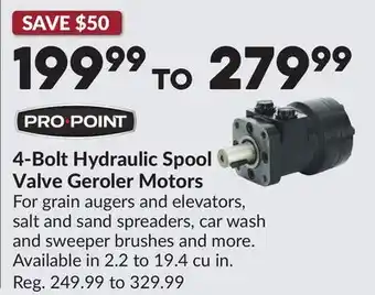 Princess Auto 4-Bolt Hydraulic Spool Valve Geroler Motors offer