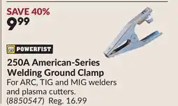 Princess Auto 250A American-Series Welding Ground Clamp offer