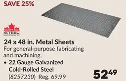 Princess Auto 24 x 48 in. Metal Sheets offer