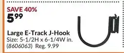 Princess Auto Large E-Track J-Hook offer