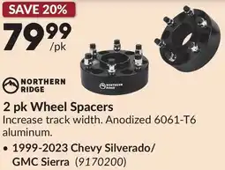 Princess Auto NORTHERN RIDGE 2 pk Wheel Spacers offer