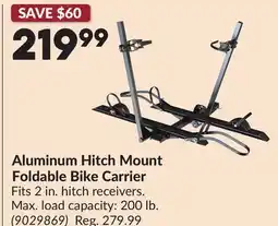 Princess Auto Aluminum Hitch Mount Foldable Bike Carrier offer