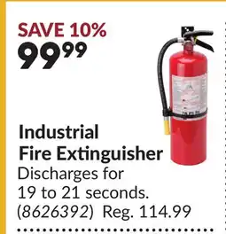 Princess Auto Industrial Fire Extinguisher offer