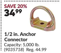 Princess Auto WORKHORSE 1/2 in. Anchor Connector offer
