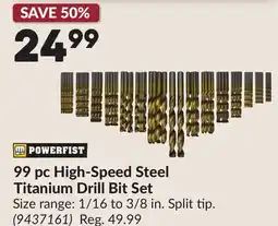Princess Auto 99 pc High-Speed Steel Titanium Drill Bit Set offer